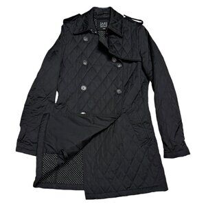 Saks Fifth Ave LUXURY Designer Long Womens Waterproof Trench Jacket Coat Small